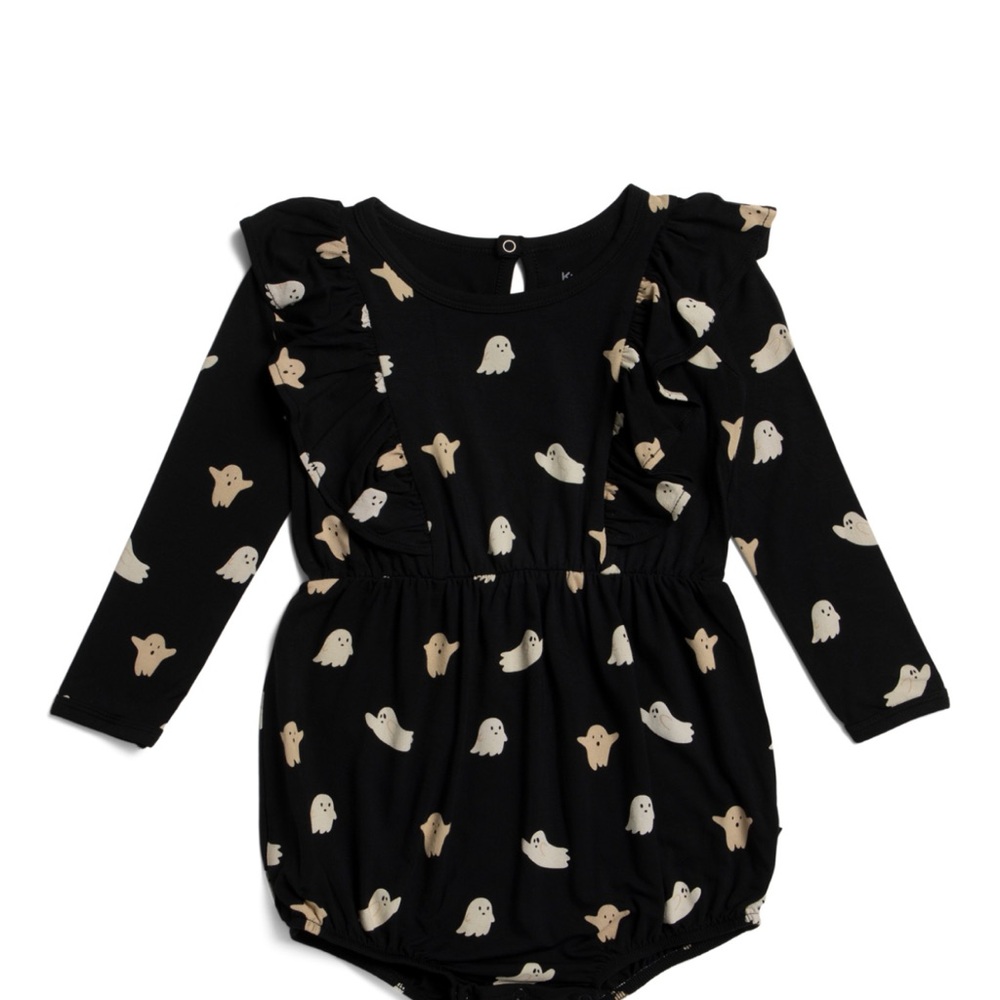 KYTE BABY- Long Sleeve Boo Bubble Romper- NWT- 3-6m